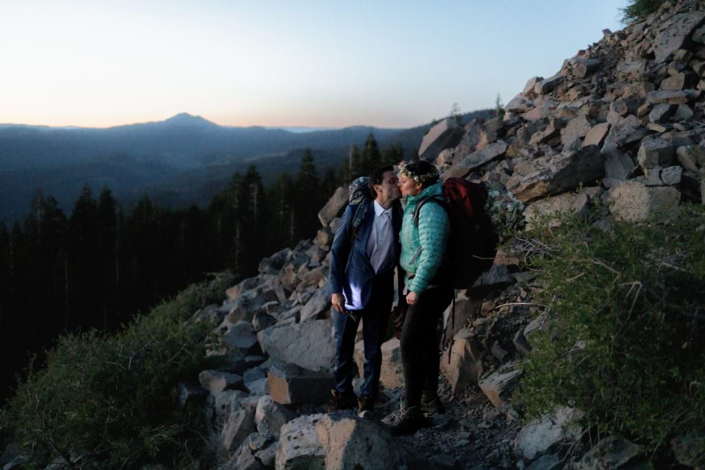 California adventure elopement in the Sierras