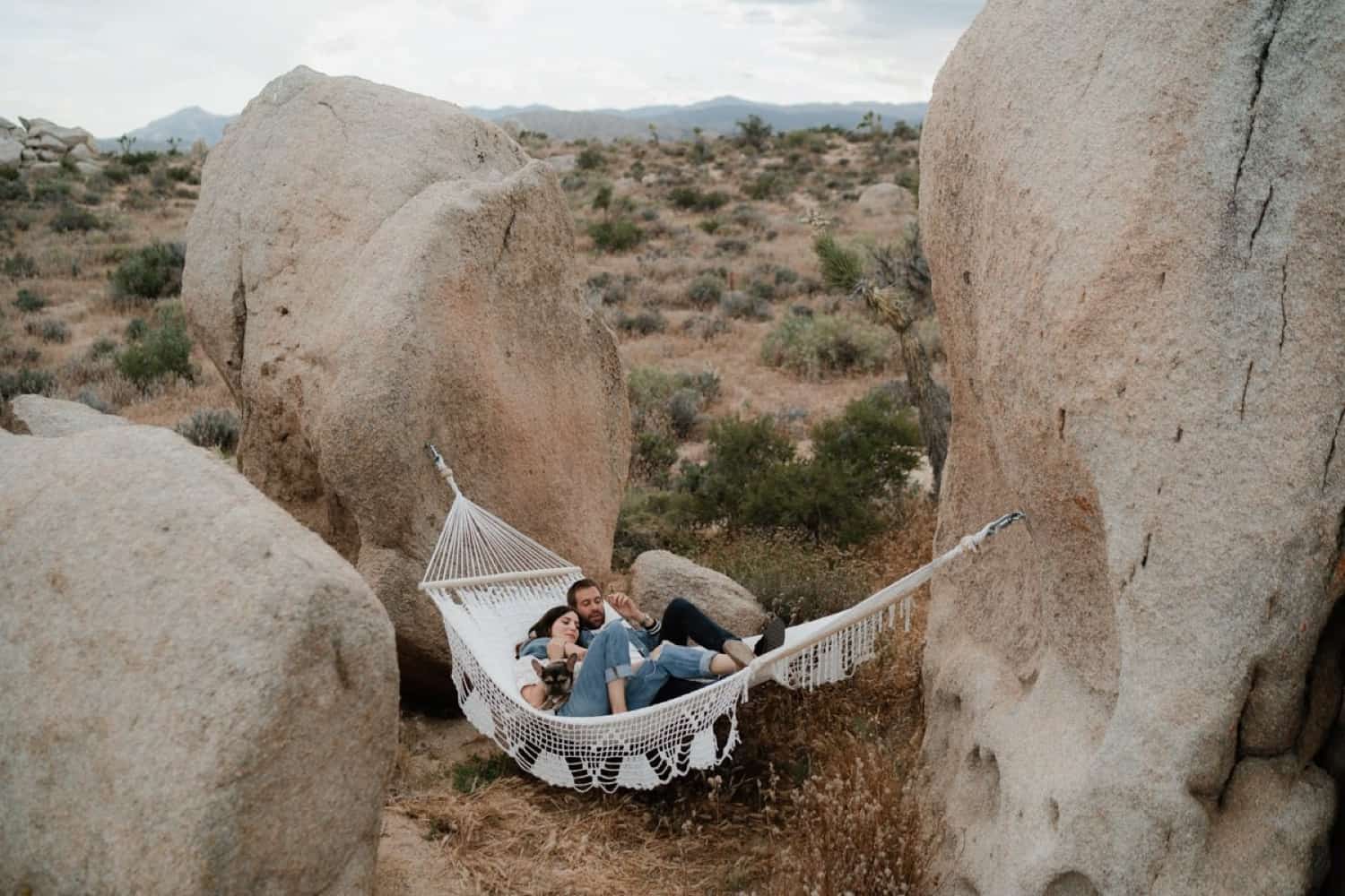 Lifestyle Relaxed Pioneertown Couple Session