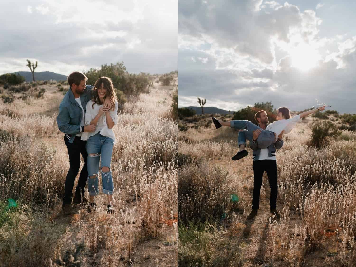 Lifestyle Relaxed Pioneertown Couple Session