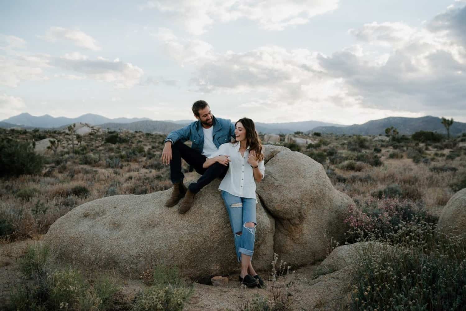 Lifestyle Relaxed Pioneertown Couple Session