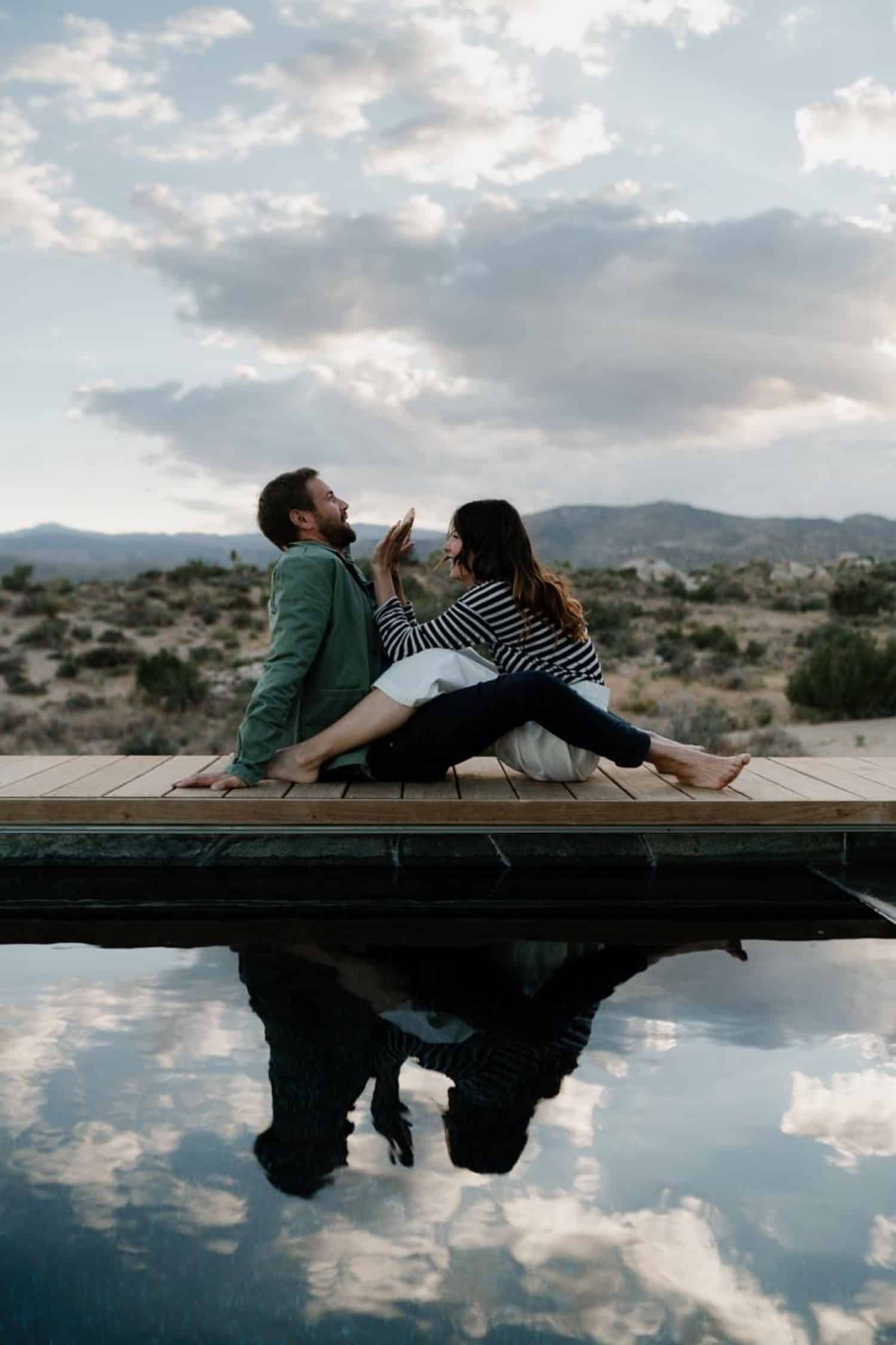 Lifestyle Relaxed Pioneertown Couple Session