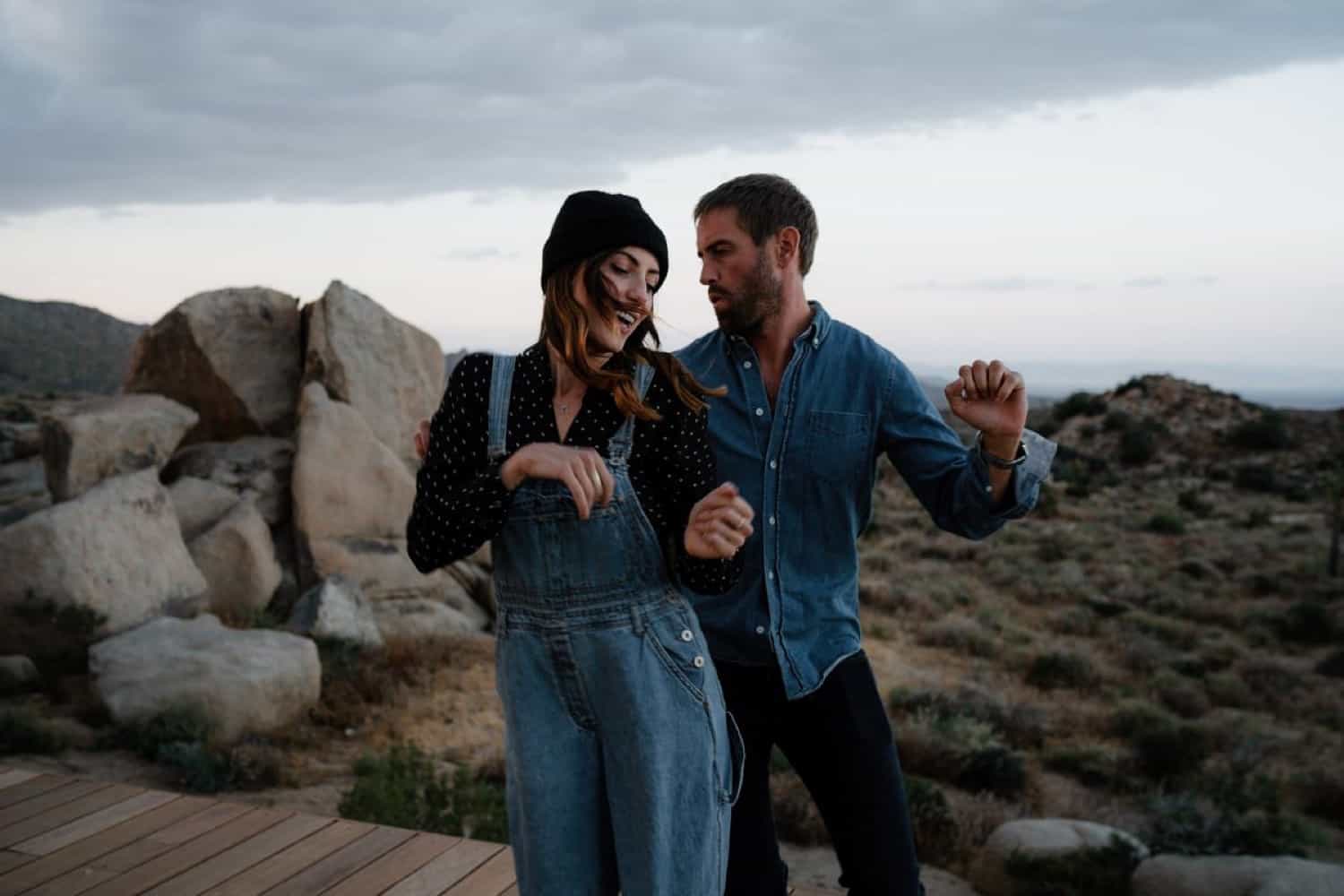 Lifestyle Relaxed Pioneertown Couple Session
