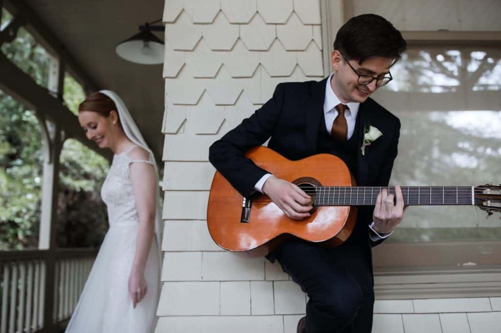 Intimate Outdoor Art Club Wedding Mill Valley